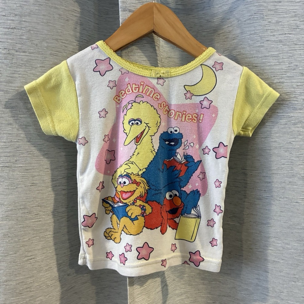 Vintage Y2K Sesame Street Pajama Top Size 3T